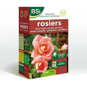 Comparateur de prix : Bsi - Engrais Bio - Pour Tous Les Sortes De Rosiers - Floraison Éclatante - Action Longue - 4kg - 40 M²