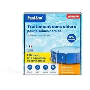 Comparateur de prix : BSI Désinfection sans chlore - PooLSan - Kit hors-sol - Pour la désinfection de votre eau de piscine -