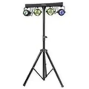 IBIZA DJLIGHT60 - Support de lumière avec 2 projecteurs PAR RBGW + 2 M... pas cher