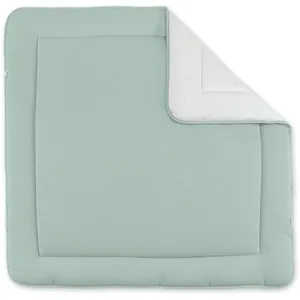Comparateur de prix : BEMINI-Tapis de parc pour bébé Pady waffle + jersey bio vert celadon
