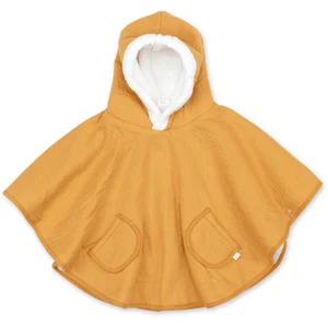 Bemini - Poncho de voyage 9-36m - Pady tetra jersey + teddy - Ocre Golden pas cher