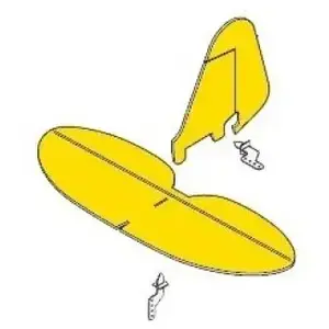 Kyosho Empennage - Minium Piper J3 pas cher