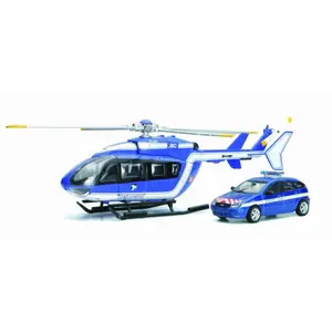 New Ray COFFRET GENDARMERIE HELICO EC 145 + FORD FOCUS pas cher
