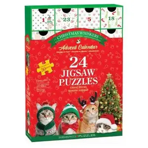 Comparateur de prix : Eurographics Calendrier de l'avent : 24 Puzzles - Moustaches de Noël