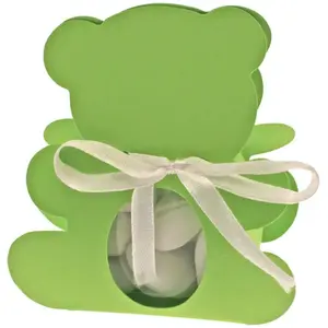 RueDeLaFete Ballotin OURSON avec plexi, Vert tilleul pas cher