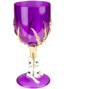 RueDeLaFete Verre À Pied Halloween Transparent - Violet pas cher