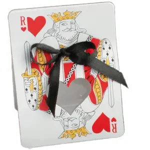 RueDeLaFete Ballotin Carte ROI de coeur, avec plexi pas cher