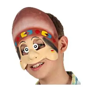 Comparateur de prix : RueDeLaFete Demi Masque Enfant - Indien