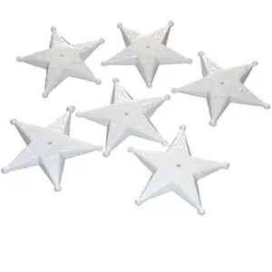 RueDeLaFete Sachet 100 socles forme étoile pour 1 drapeau (dimensions 9,5 x 16cm) pas cher