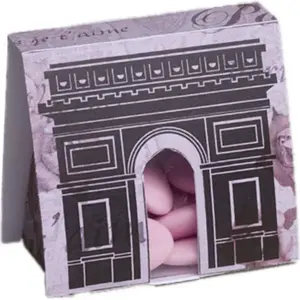 RueDeLaFete Ballotin carton avec plexi, Paris Arc de Triomphe pas cher