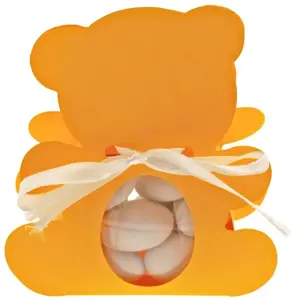 RueDeLaFete Ballotin OURSON avec plexi, Jaune pas cher