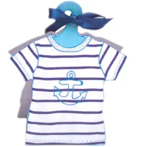 RueDeLaFete Ballotin en Carton T-Shirt rayé pas cher
