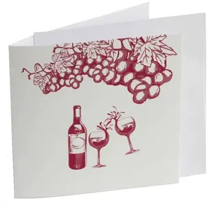 RueDeLaFete Carte d'Invitation et Enveloppe Vigne & Vin pas cher