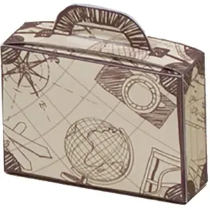 RueDeLaFete Ballotin VALISE Globe-Trotter en carton pas cher