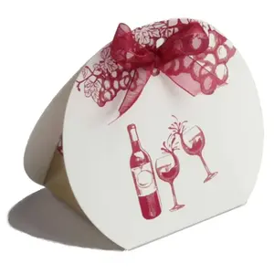 RueDeLaFete Ballotin carton rond Vigne & Vin pas cher
