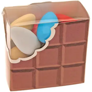 RueDeLaFete Ballotin Tablette de chocolat avec plexi pas cher
