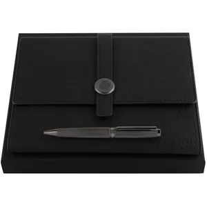 HUGO BOSS Cartable noir pour femme et homme - Executive Writing Set M 199768 pas cher