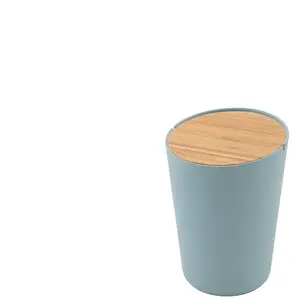 Poubelle fibre de bambou coloris bleu Point Virgule pas cher