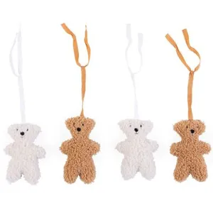 Childhome Jouets pour arche d'activités Teddy beige et écru (4 pièces) pas cher