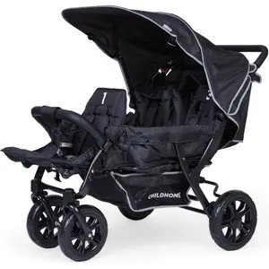 Childhome Poussette triplet noire pas cher