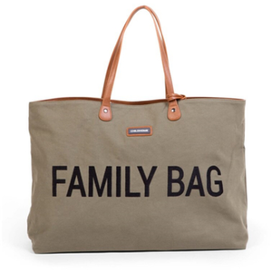 Comparateur de prix : Childhome Sac À Langer Family Bah Canvas Kaki - Childhome