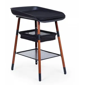 Comparateur de prix : Childhome Table À Langer Évolux Nut Et Black