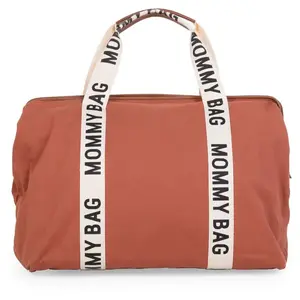 Comparateur de prix : Childhome Sac à langer Mommy bag signature Canvas terracotta
