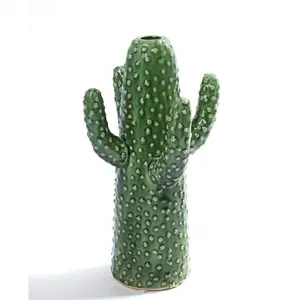Serax Vase cactus medium porcelaine verte H29cm pas cher
