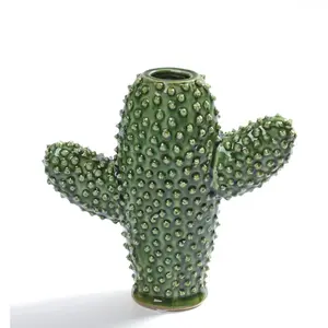 Comparateur de prix : Serax Vase cactus Marie Urban Jungle porcelaine vert H20 cm - TS