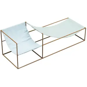 Valerie Objects - Fauteuil en lin Duo Seat Multicolore taille unique