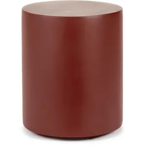 Tabouret en fibres de verre rond rouge 30cm - Serax