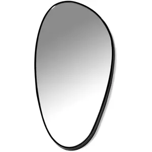 Miroir en verre et acier noir D - Serax pas cher