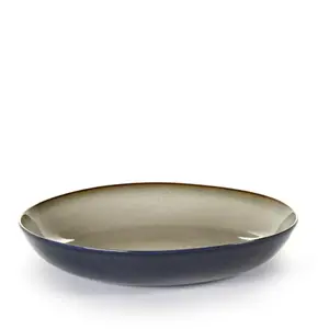 Comparateur de prix : Assiette creuse 23,5 cm gris et bleu foncé Terres de Rêves - Serax