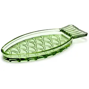 Comparateur de prix : Serax - Plat Fish & Fish table - Vert - Verre pressé - Designer Paola ...