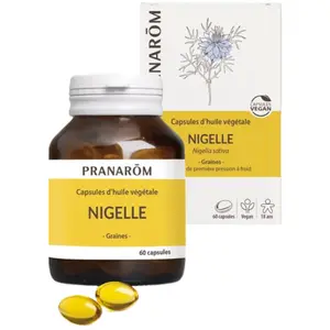 Pranarom Huile Végétale Nigelle 60 capsules