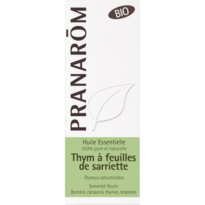 Comparateur de prix : Pranarôm Huile Essentielle Thym à Feuilles de Sarriette Bio | 10 ml