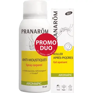 Pranarôm - Duo spray et roller anti-moustiques Aromapic - PranaromVendu pardocmorris