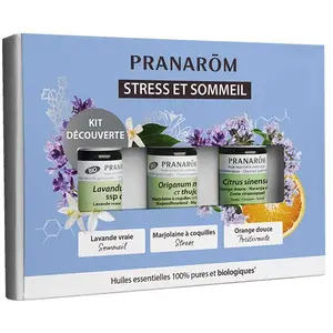 Pranarom Huile Essentielle Coffret Stress & Sommeil Bio pas cher