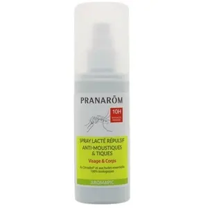 Comparateur de prix : Pranarom Aromapic Spray Lacte Anti-Moustiques Spray 100 Ml