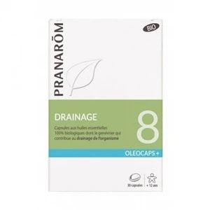 Comparateur de prix : PRANAROM Pranarôm oleocaps 8 drainage detox et minceur 30 capsules