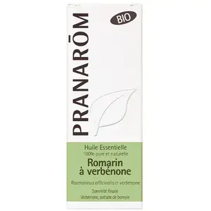 Comparateur de prix : Pranarom Huile essentielle de Romarin à verbénone Sommité fleurie bio 5ml