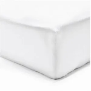 Vision - Drap housse Blanc - 200x200cm - 100% coton