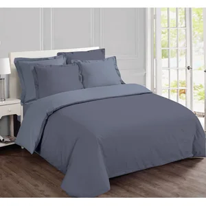 VISION - Bicolore - Housse de couette Réversible 260x240cm avec 2 taie...