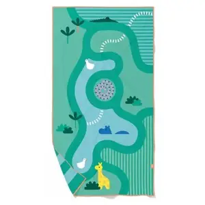 Comparateur de prix : Quut Serviette de plage 2 en 1 Safari (180 x 100 cm)