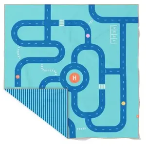 Quut Serviette de plage 2 en 1 Circuit Bleu (180 x 180 cm)Vendu paramazon