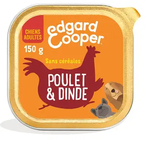 Comparateur de prix : Edgard & Cooper Adult sans céréales 150 g pour chien - poulet, dinde