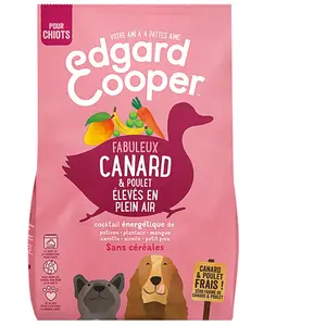 Comparateur de prix : Edgard & Cooper - Croquettes Au Canard Et Poulet Pour Chiot - 2,5kg