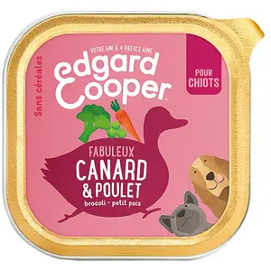 Comparateur de prix : 300g Edgard & Cooper Puppy sans céréales canard, poulet - Pâtée pour chien