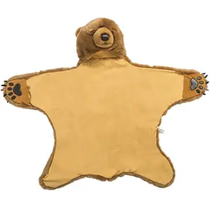 Wild & Soft Déguisement peau d'ours brun en peluche ultra doux - Ratatam - Mixte - Intérieur - 100% Polyester pas cher