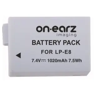 Batterie On.Earz LP-E8 pour Canon EOS 650D, 700D pas cher